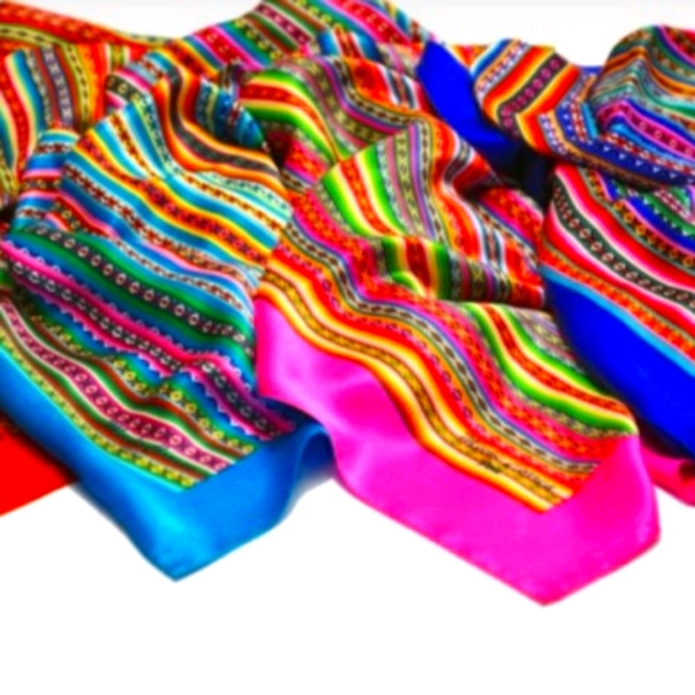 100% silk scarfs